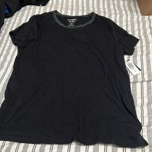 torrid black vintage tee with glitter detail NEW